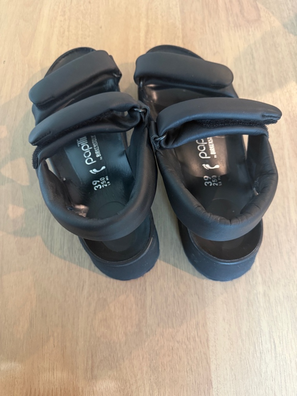 Birkenstock Black Papillio Padded Two-Strap Sandals - Picture 4 of 7